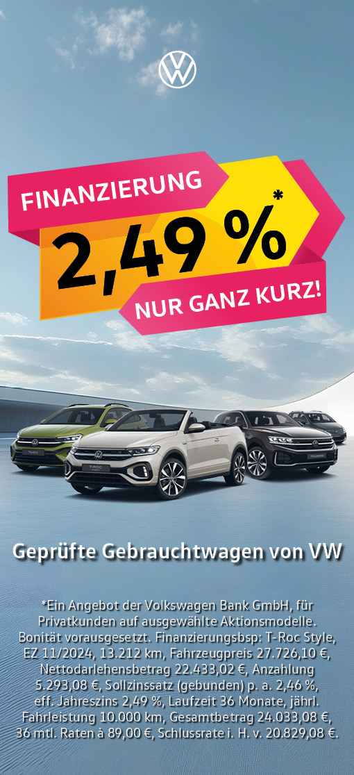 VW GW 2,49 % Finanzierung
