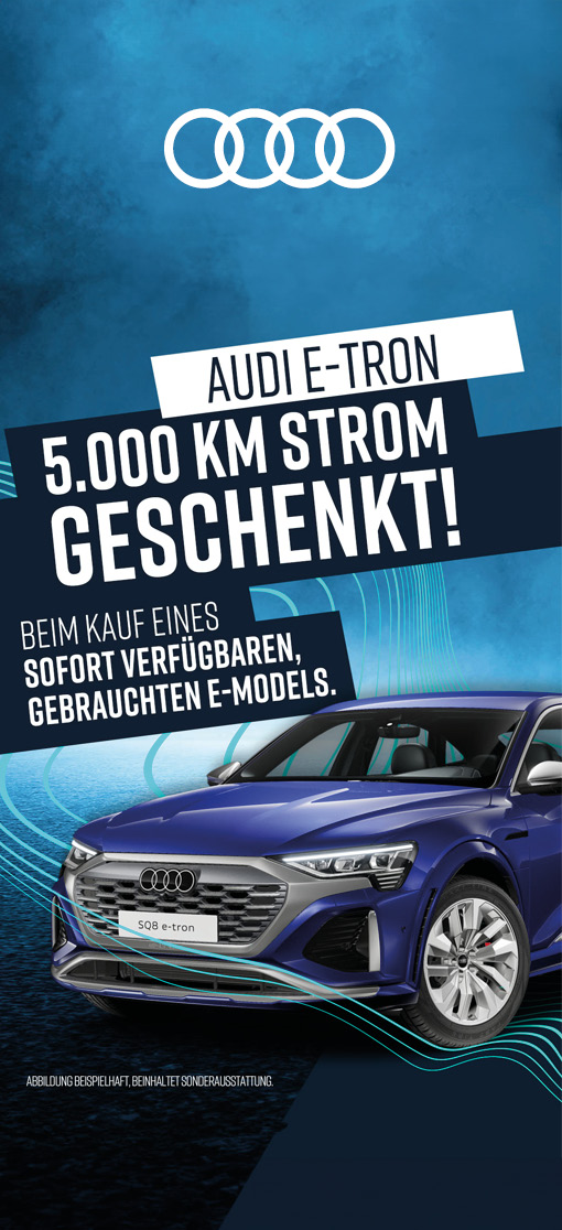 Audi 5000 km gratis Strom