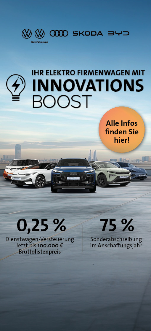 Innovationsbooster für Elektro Firmenwagen