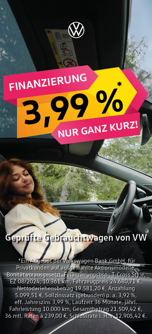 VW GW 3,99 % Finanzierung