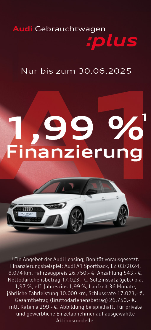 Audi GWplus 1,99 % Finanzierung A1