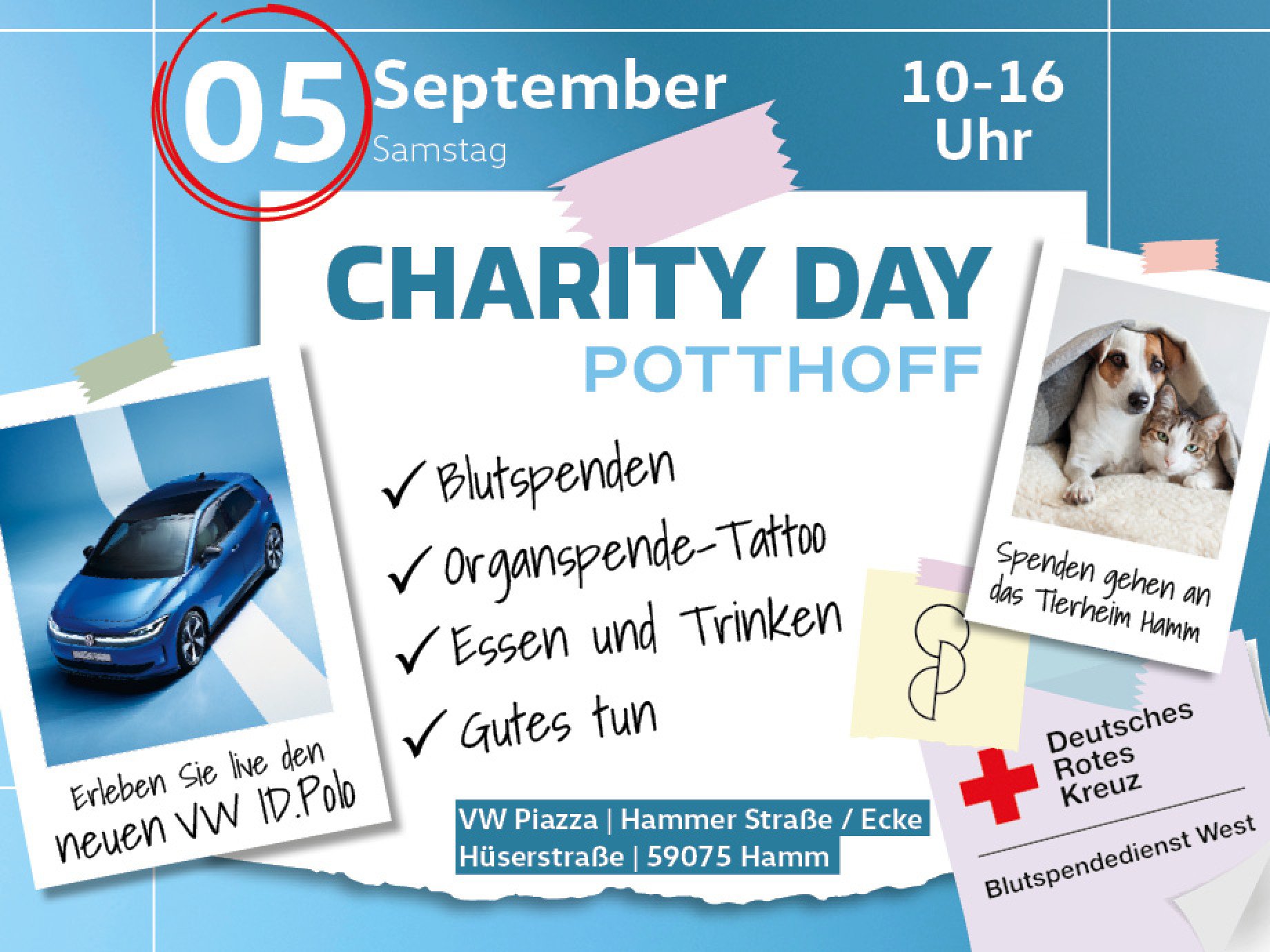 Charity Day im Autohaus POTTHOFF – Am Tag der Wohltätigkeit gemeinsam Gutes tun ♥️