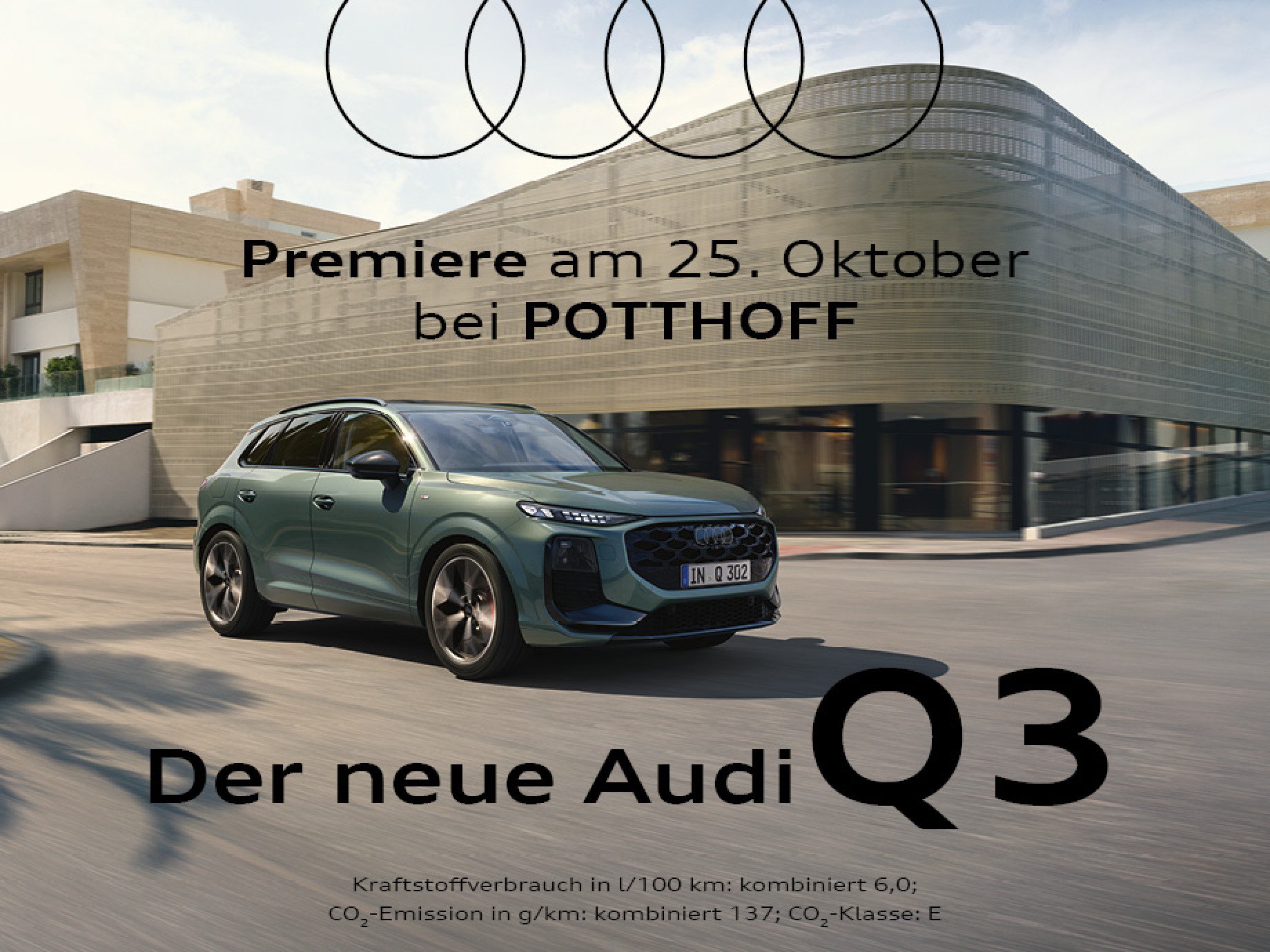 Willkommen zur großen Premiere des neuen Audi Q3* – erleben Sie Fahrkultur neu definiert