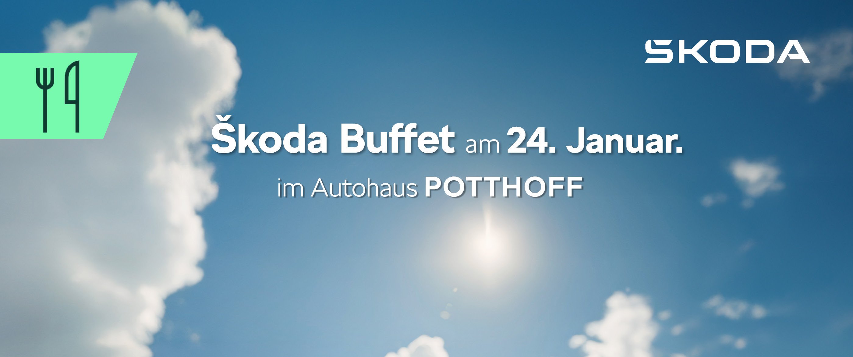 Herobild: Škoda Buffet 2026! Ganz leicht zur Balance finden bei POTTHOFF!