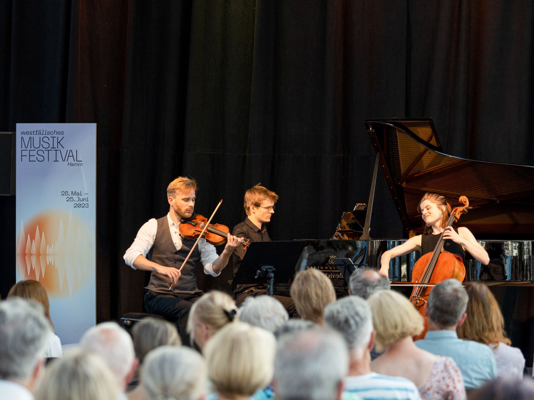 Klangvoll im Audi Hangar: Das MOSERTRIO aus der Schweiz zu Gast bei POTTHOFF.