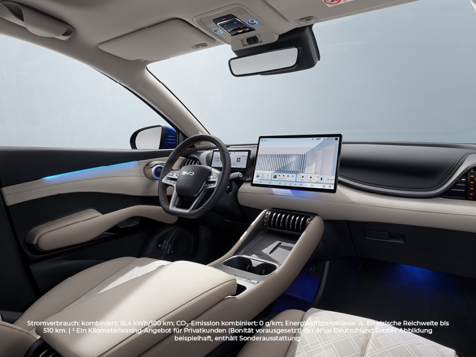 Illustration: POTTHOFF bewegt elektrisch – jetzt brandneu bei uns, der BYD ATTO 3 voller Energie und Stil!