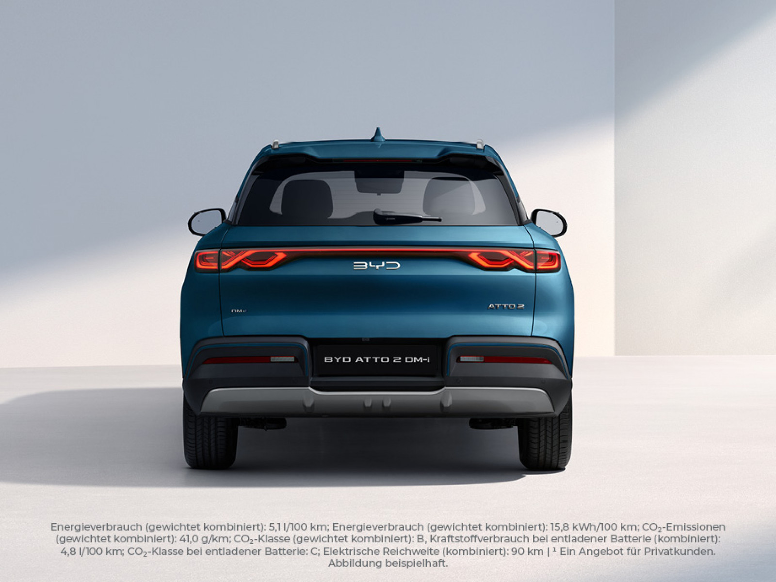 Illustration: BYD ATTO 2 DM-i Boost bei POTTHOFF – Hybridpower, die weiter denkt. Jetzt einsteigen.