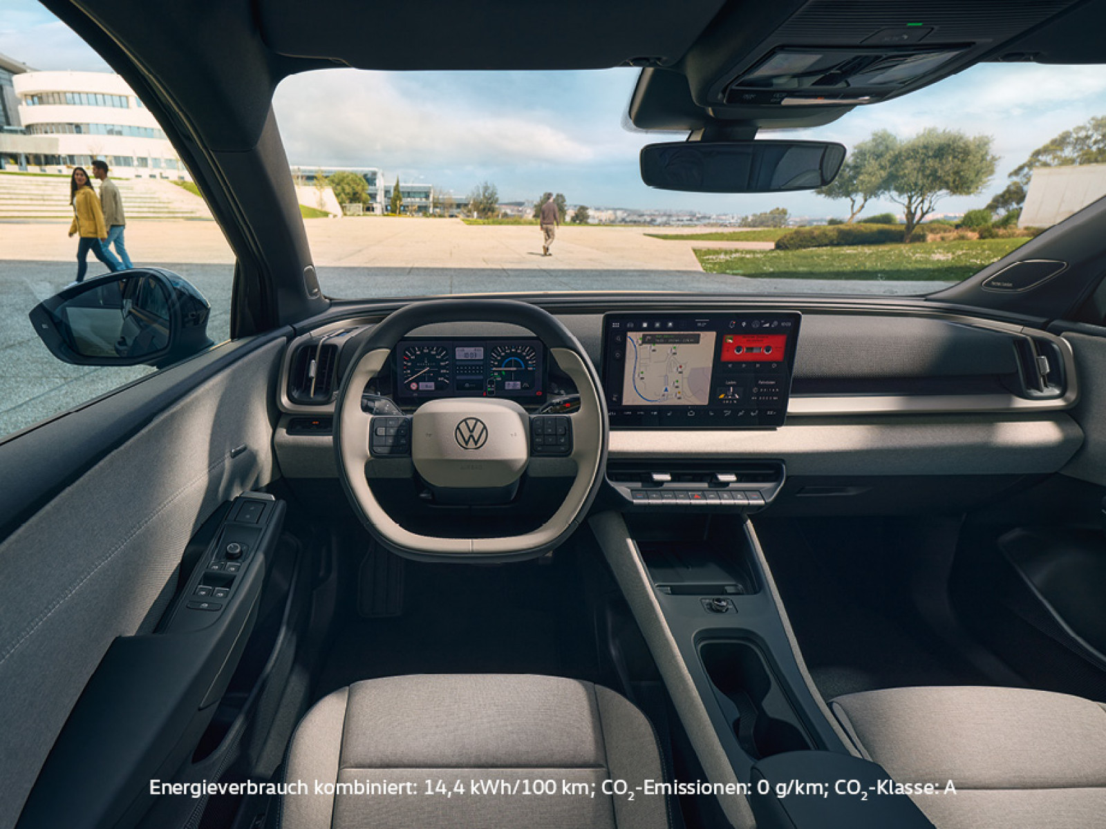 Illustration: Die Zukunft steht vor der Tür. Der neue VW ID. Cross im Privatleasing schon ab 159,- €¹ mtl.