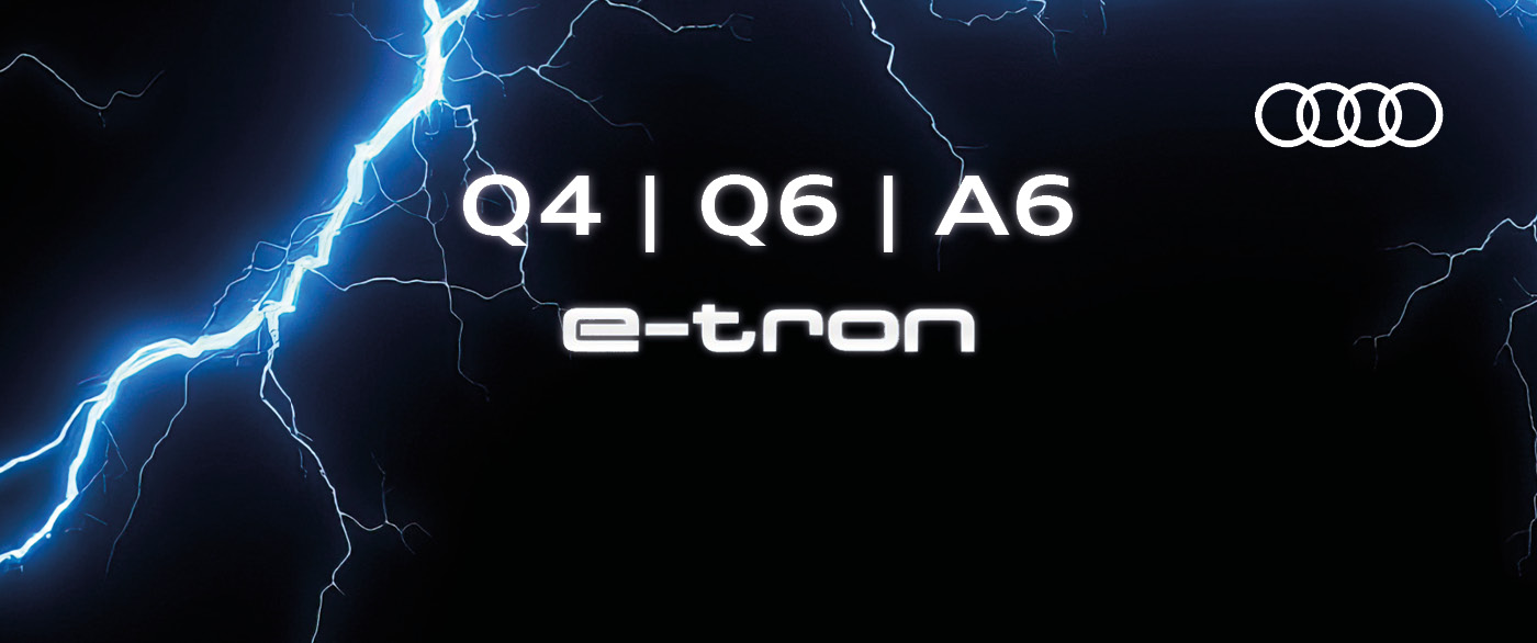 Herobild: Attraktive Leasingangebote für unsere Audi e-tron Modelle Q4, Q6 und A6 – jetzt...