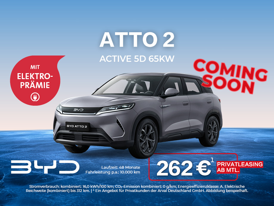 Von der Stadt inspiriert, für die Zukunft gebaut – erlebe den BYD ATTO 2 jetzt bei POTTHOF...