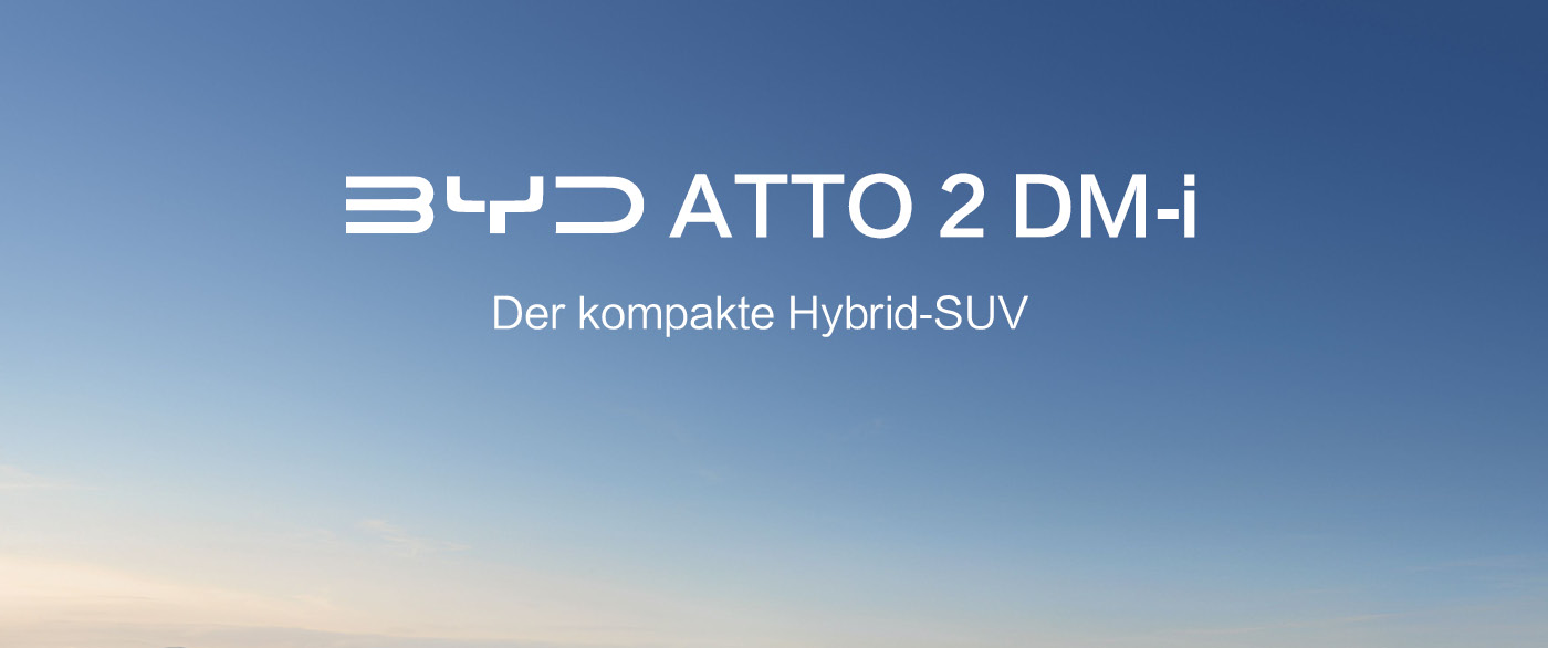 Herobild: Auf Lager: Sichern Sie sich einen der letzten BYD ATTO 2 DM-i schon ab 199,- €¹...