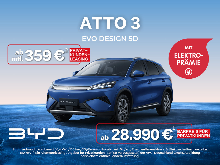 POTTHOFF bewegt elektrisch – jetzt brandneu bei uns, der BYD ATTO 3 voller Energie und Sti...