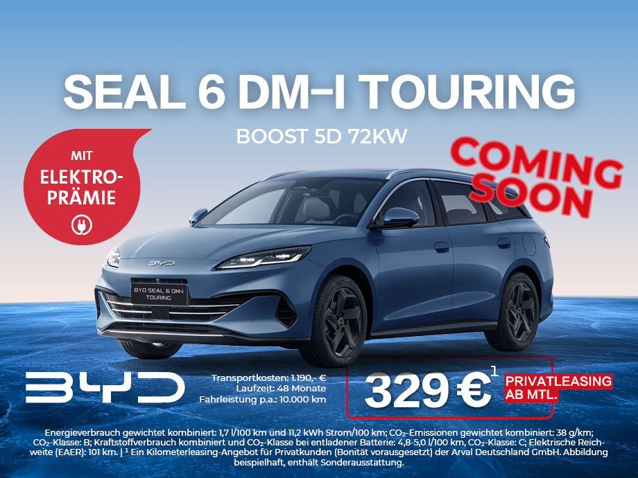 Illustration zur Abbildung des Angebotes: Bereit für jede Strecke – der BYD SEAL 6 DM‑i Tour...
