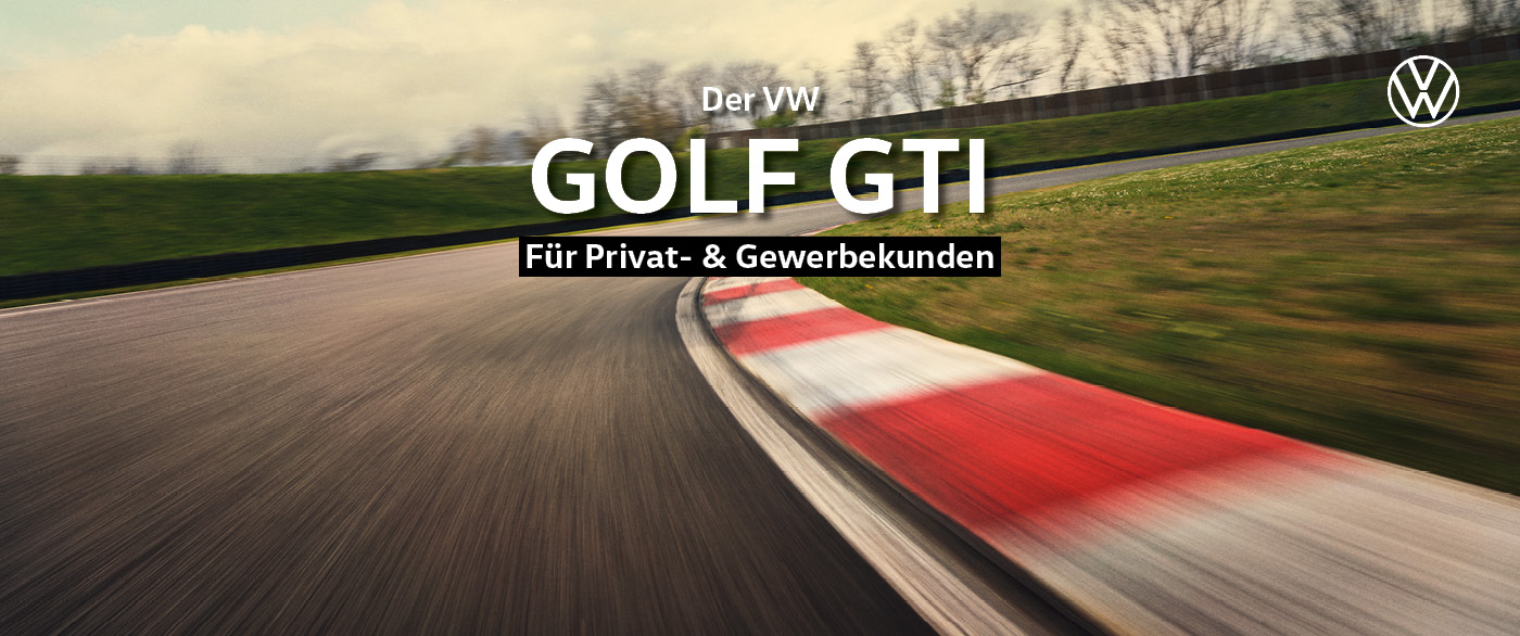 Herobild: Der Golf GTI – jetzt im Leasing für Privat- und Gewerbekunden: 265 PS jetzt scho...