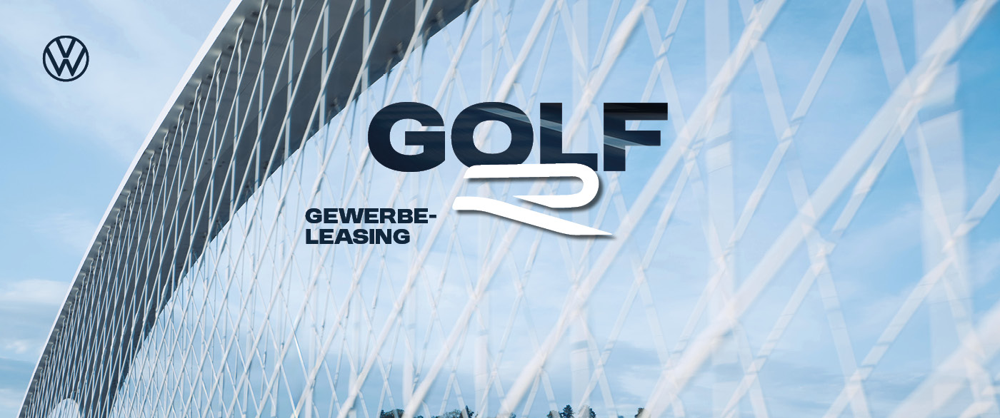 Herobild: Power für Ihr Gewerbe? Da haben wir genau den Richtigen für Sie! Der Golf R ab m...