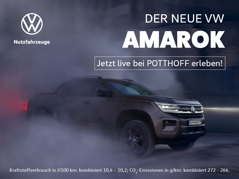 Der neue Amarok bei POTTHOFF! Alle Wege sind sein Ziel – entdecken Sie den Amarok ab dem 26.05.2023 bei uns!