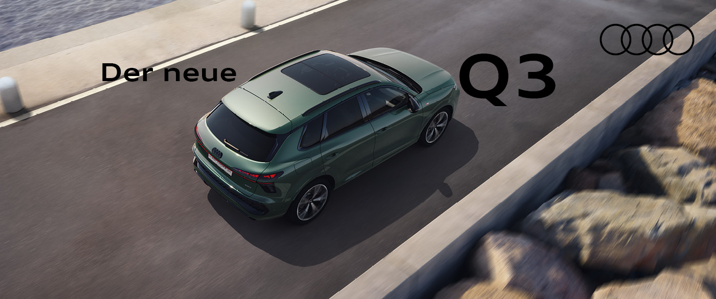 Herobild: Entdecken Sie den neuen Audi Q3 – Jetzt bei POTTHOFF. Sichern Sie sich hier Ihr...