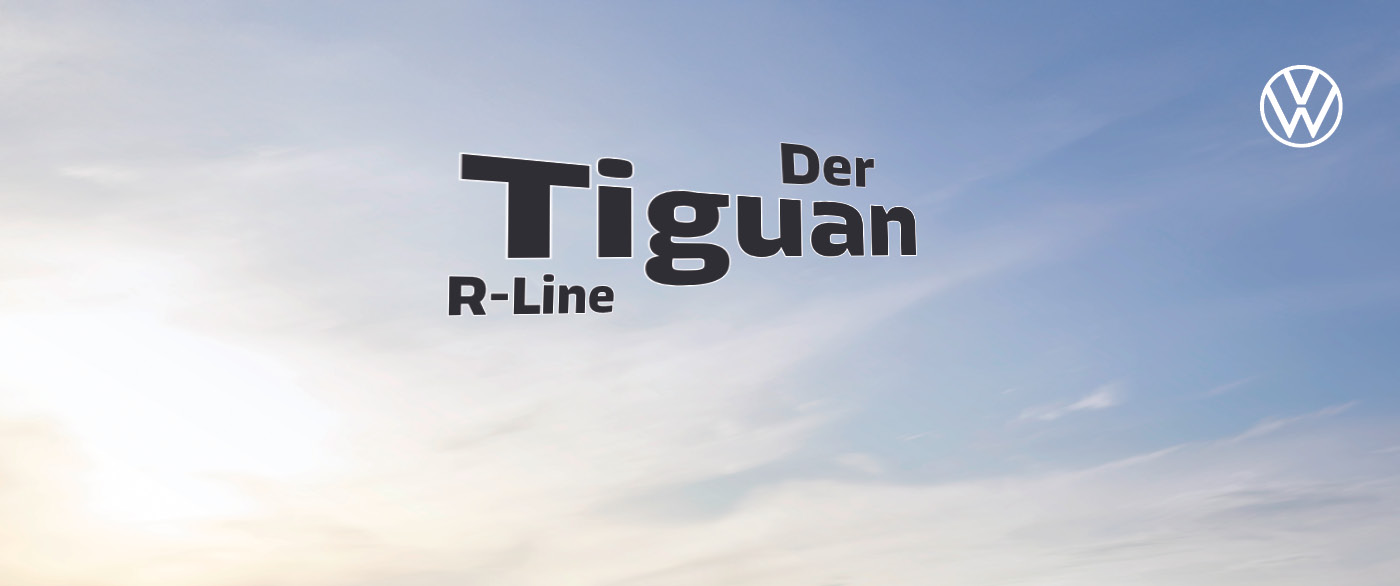 Herobild: Der Tiguan R-Line für Ihr Gewerbe ab unschlagbaren 159,- €¹ mtl. – nur bei uns i...