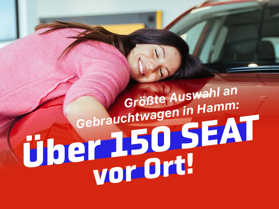 Die größte SEAT-Auswahl in Hamm? Natürlich bei POTTHOFF.  Mit über 150 x sofort verfügbaren Gebrauchtwagen vor Ort.