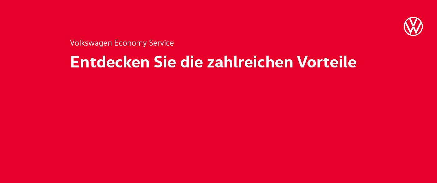 Große Servicequalität zum kleinen Preis – Der Economy Service für Ihren Volkswagen ab vier Jahren.