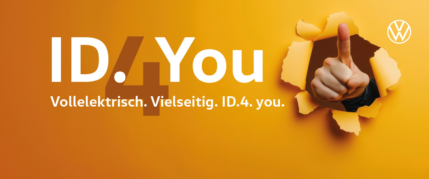 Der ID.4 you – jetzt ab 169,- €¹ mtl. elektrisch durchstarten, aber nur für kurze Zeit!