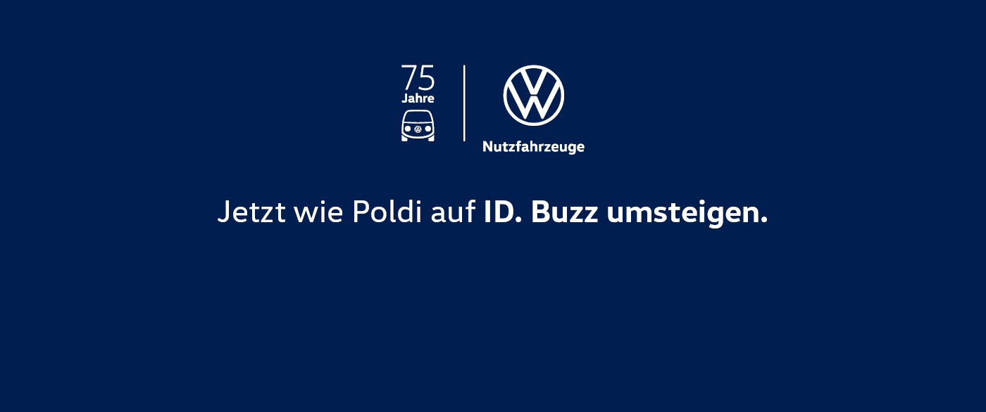 Poldis Spielzug: der ID. Buzz – jetzt ab 379,- €¹ mtl. im Privatleasing