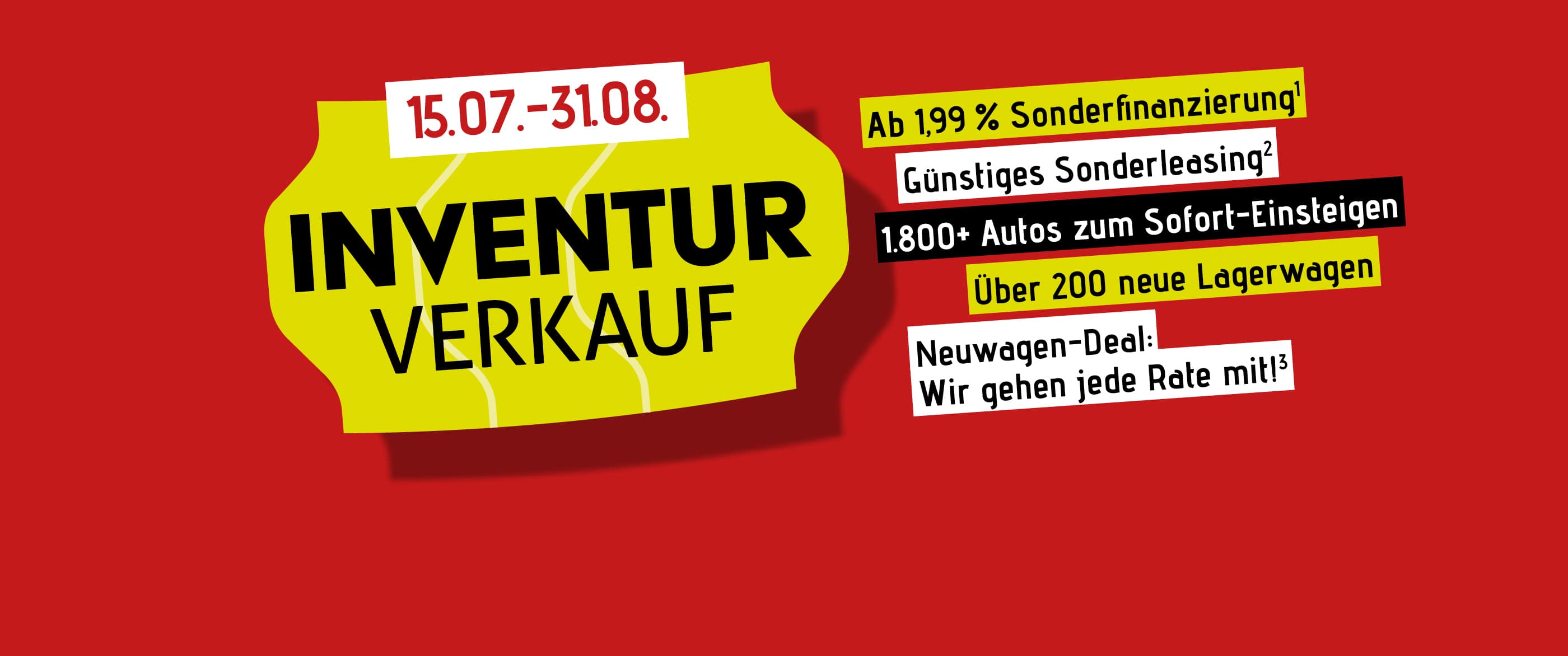 Herobild: Inventurverkauf im Autohaus POTTHOFF – Ihre Chance auf Top-Angebote und das Rund...
