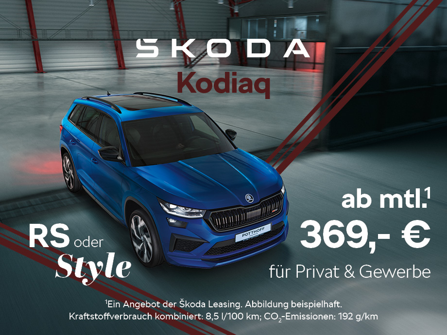 Jetzt noch einen der letzten Škoda Kodiaq günstig leasen oder zu einem einmaligen Barpreis sichern – schnell sein lohnt sich!