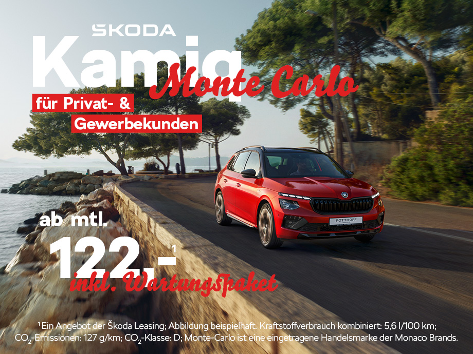 Der Škoda Kamiq Monte Carlo bei POTTHOFF – früh kommen, schnell genießen