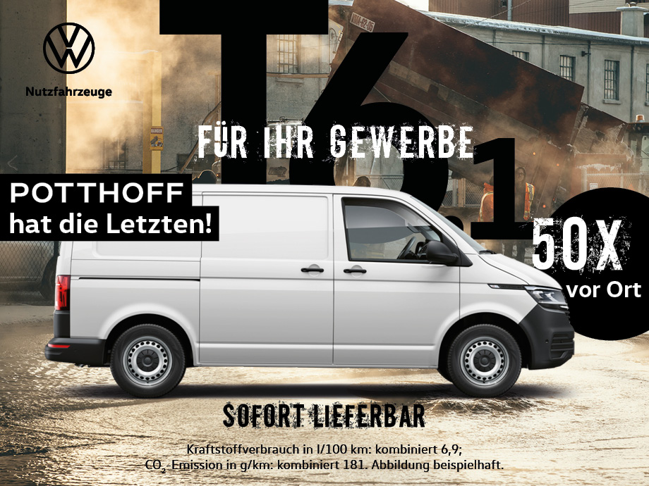 Über 40x vor Ort – der Volkswagen T6.1 als Neuwagen für Ihr Gewerbe!