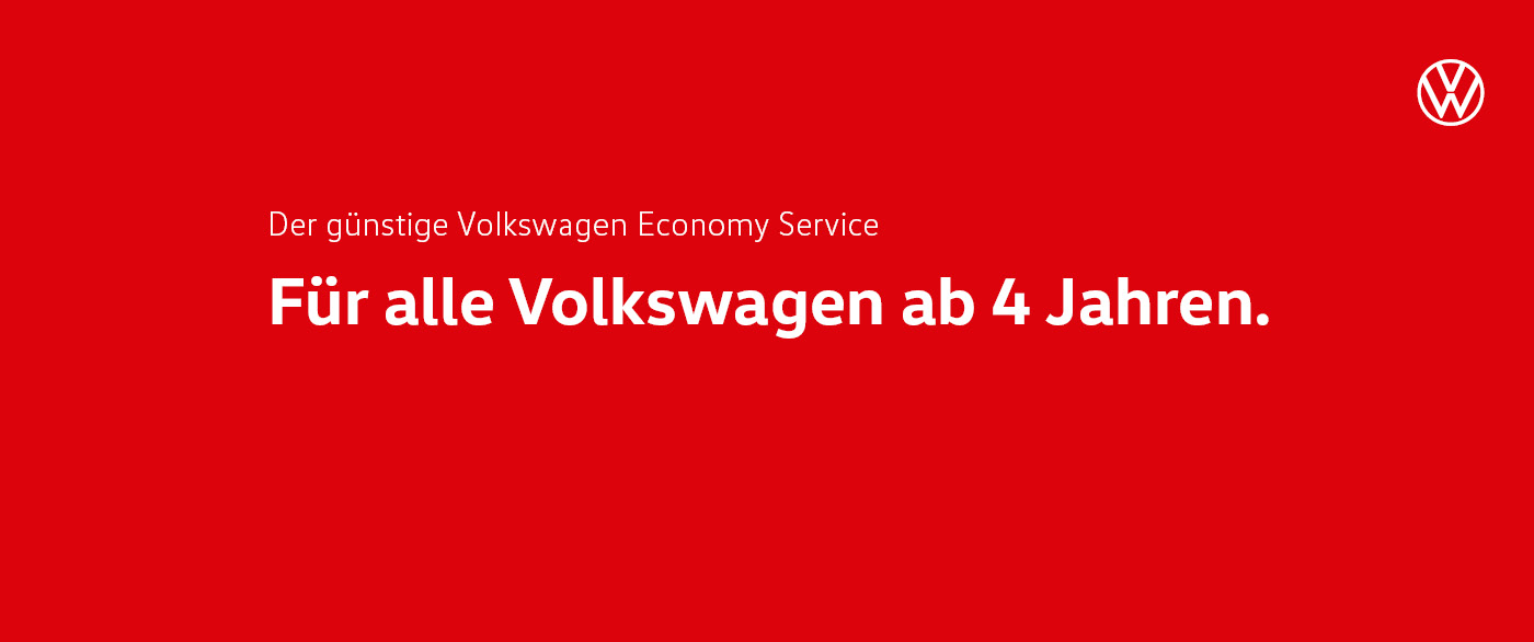 Herobild: Volkswagen Economy Service Rabattaktion – Je älter Ihr Fahrzeug, desto höher Ihr...