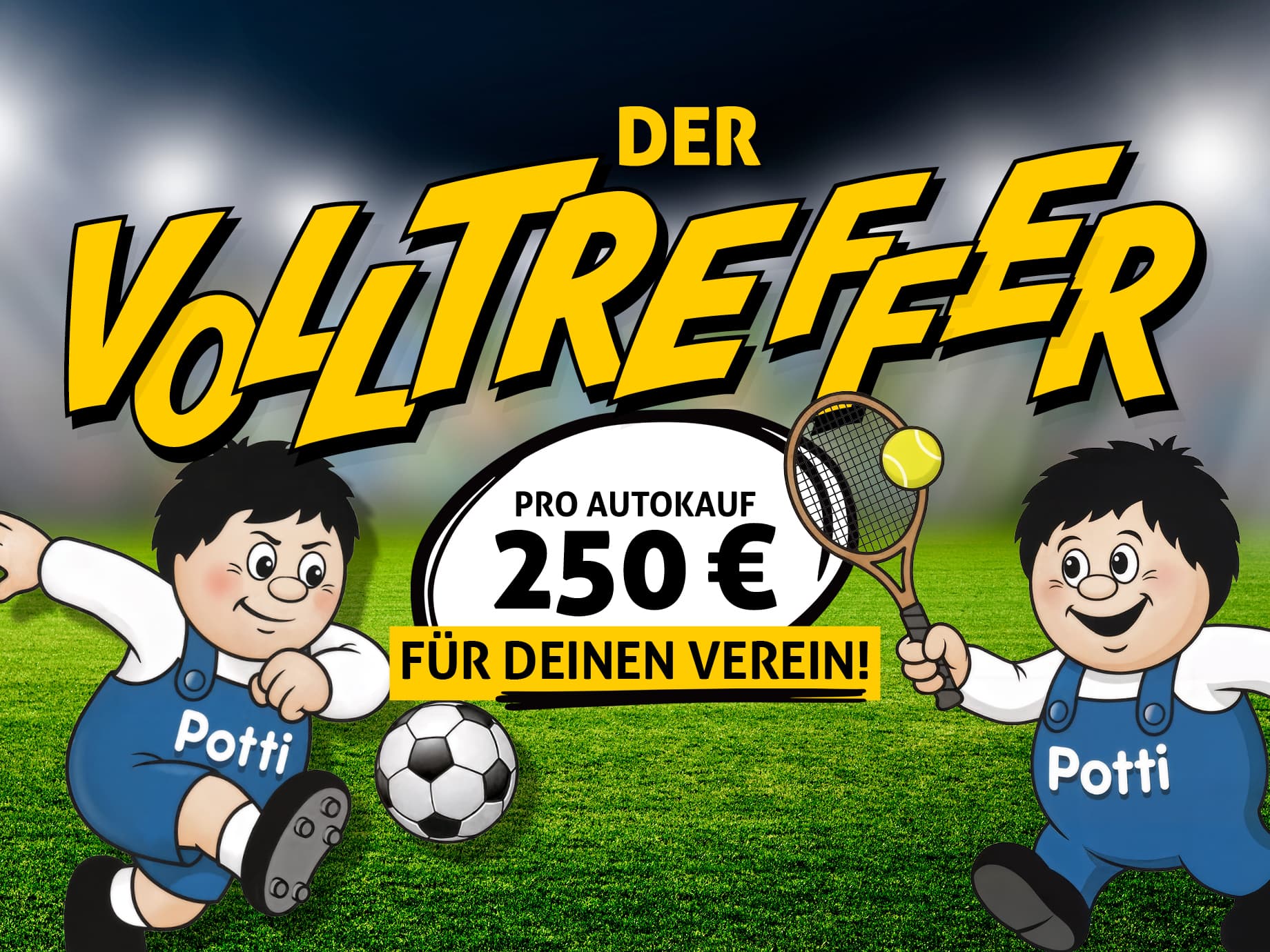 Illustration zur Abbildung des Angebotes: Hier gewinnen alle: Mit dem Volltreffer für dich u...