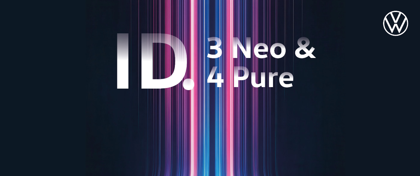 Herobild: Jetzt elektrisch durchstarten – der VW ID.3 Neo und ID.4 im attraktiven Privatle...