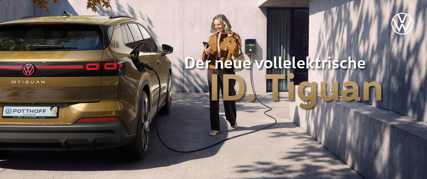 Herobild: So neu. So vertraut. Schon jetzt den brandneuen VW ID. Tiguan im Privatleasing b...
