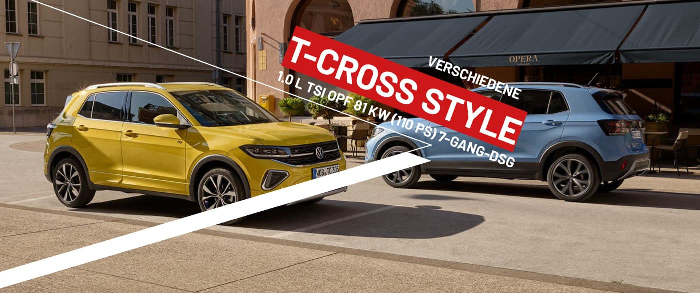 VW T-Cross für 199,- € als Privat- oder Gewerbekunde sichern. Sofort einsteigen und Heiligabend mit dem Kompakt-SUV T-Cross von Volkswagen vorfahren!