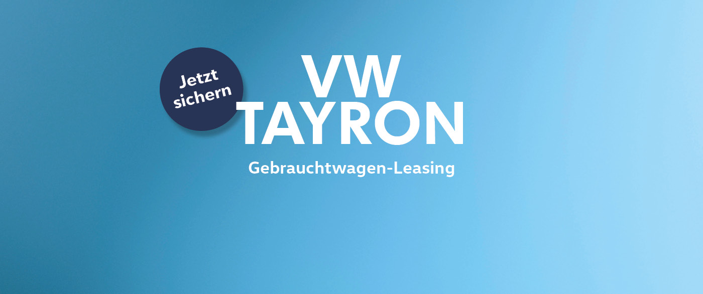 Herobild: Der VW Tayron für 299,- €¹ bei POTTHOFF. Nur solange der Vorrat reicht!