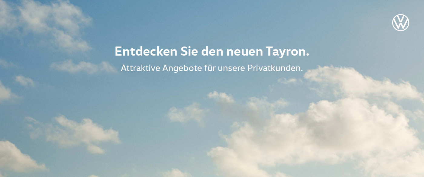 Herobild: Jetzt zugreifen: Leasen Sie den neuen VW Tayron als Privatkunde bereits ab mtl....