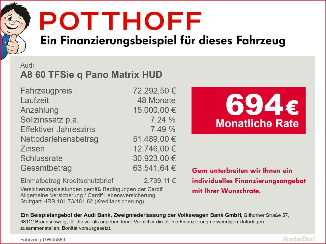 Audi A8 60 TFSie q Pano Matrix HUD