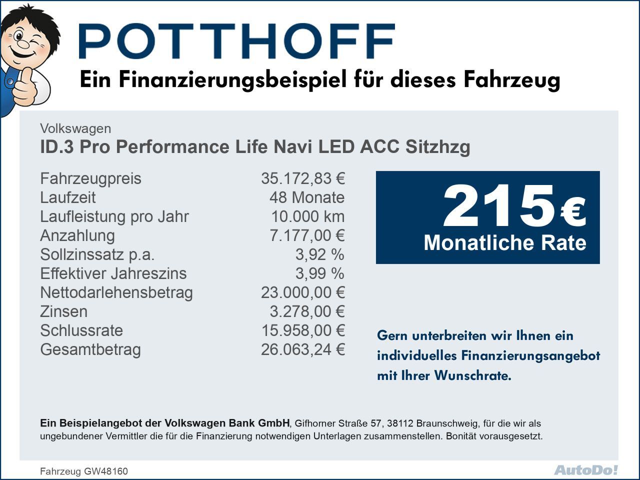 Volkswagen ID.3 Pro Performance Life Navi LED ACC Sitzhzg