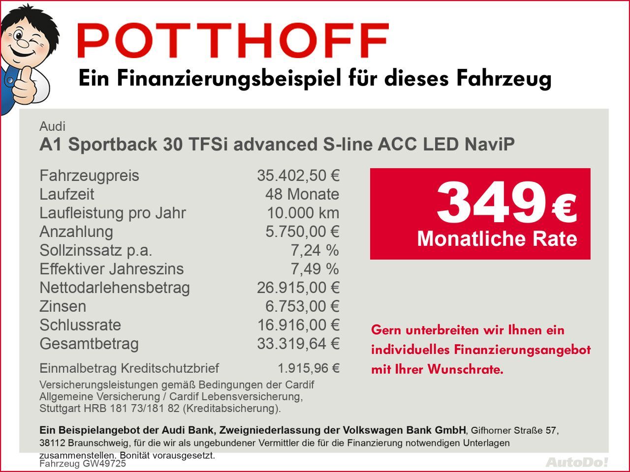 Audi A1 Sportback 30 TFSi advanced S-lineACC LED NaviPlus