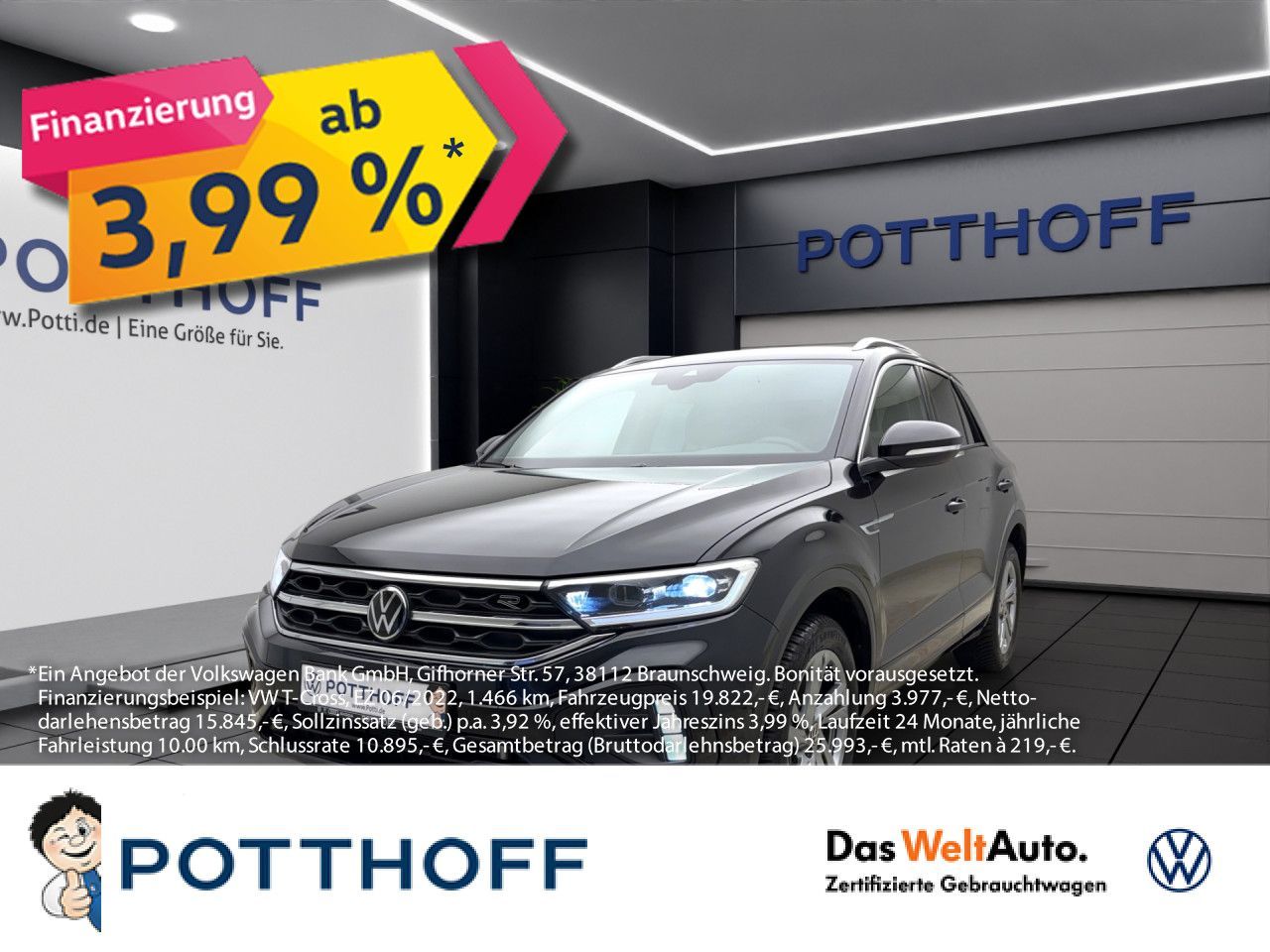 Volkswagen T-Roc 2.0 TDI DSG R-Line Navi AHK LED+ RearView