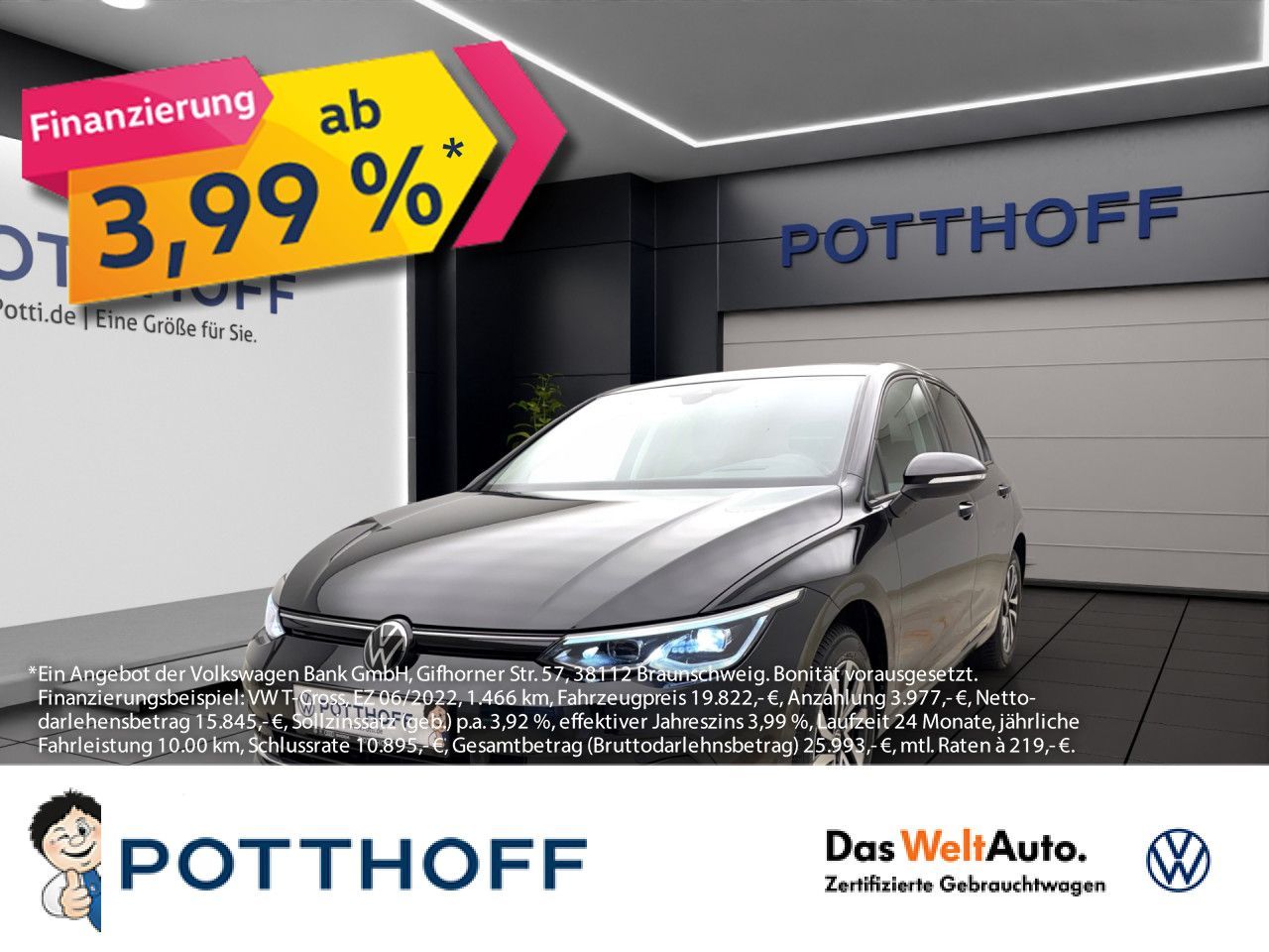 Volkswagen Golf 8 1.5 TSI ActiveStandhzg Navi ACC LED+