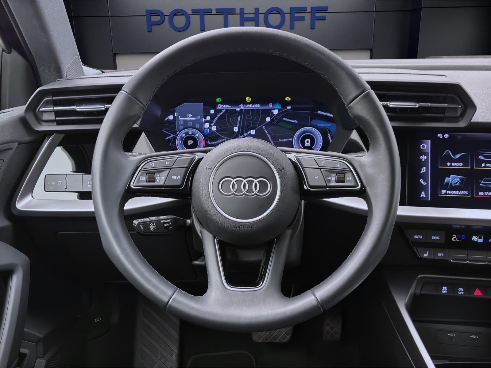 Audi A3 Sportback 30 TDI advanced Black AHK ACC ParkAssist Navi Sitzhzg
