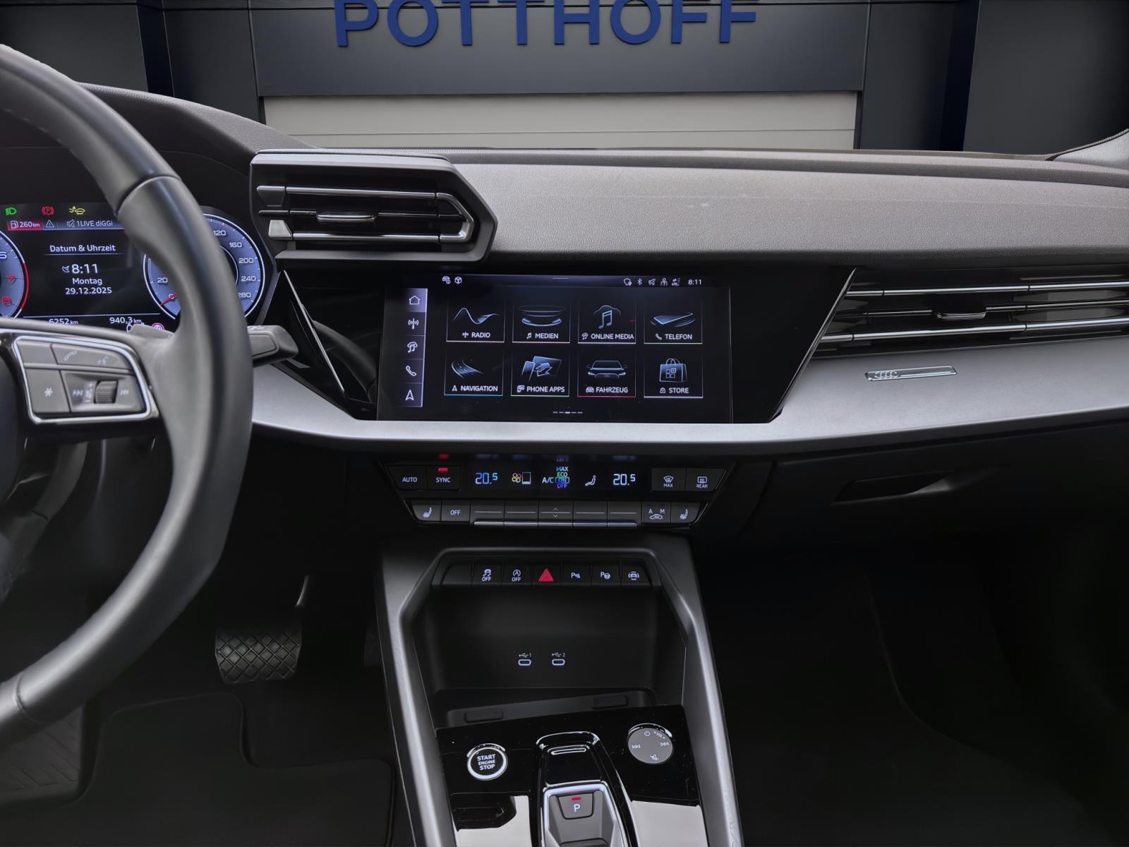 Bild 13: Audi A3 Sportback 30 TFSI ADVANCED NAVI LED KLIMA VIRTUAL SHZG