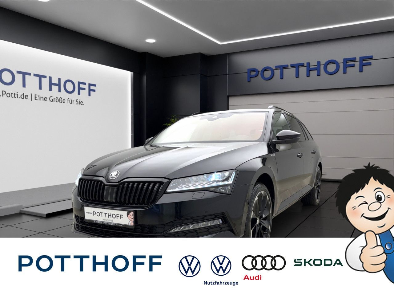 Skoda Superb COMBI SPORTLINE AHK MATRIX STANDH PANO NAVI VOLL!!!