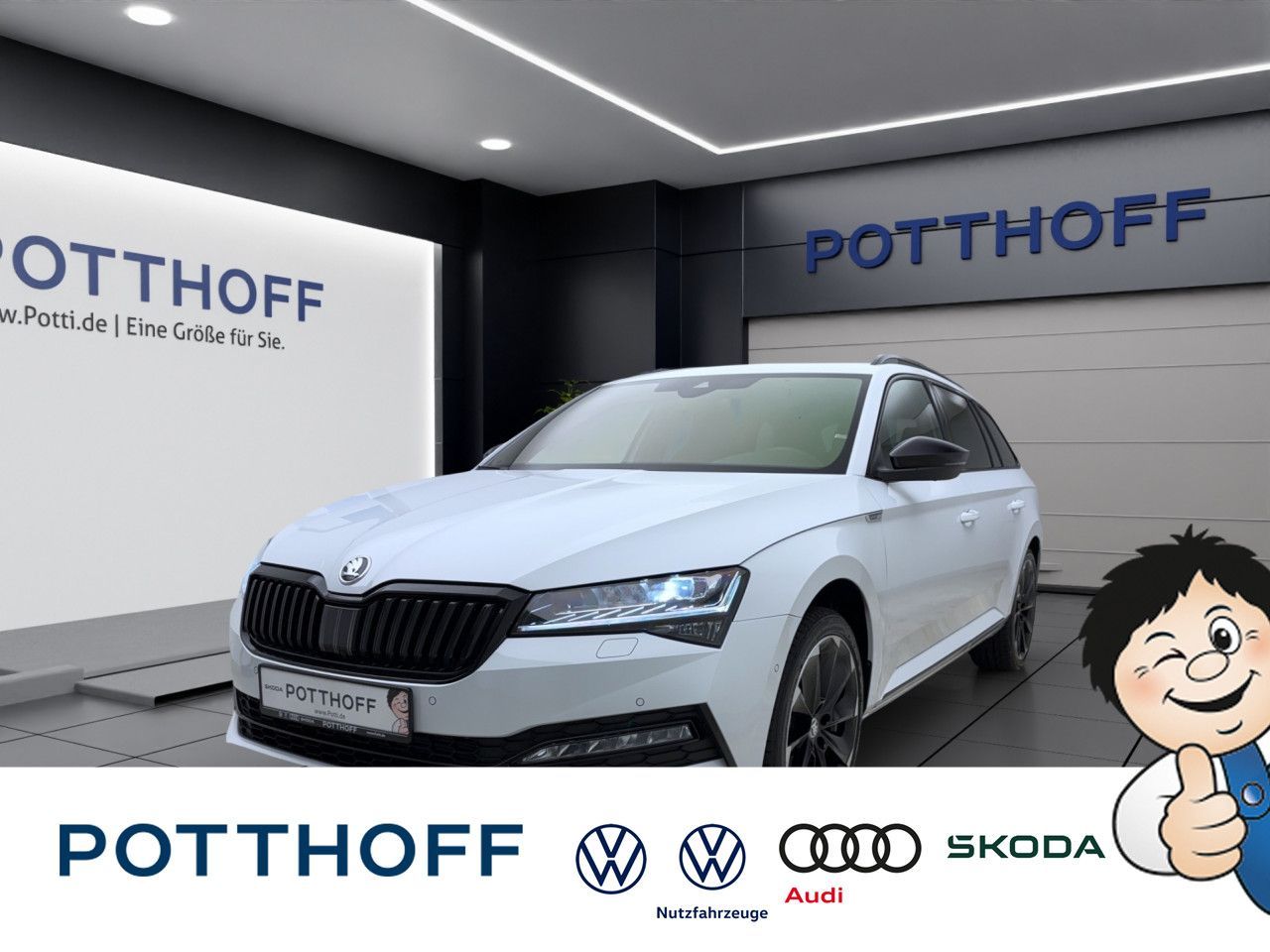 Skoda Superb COMBI SPORTLINE AHK STANDH PANO 360°-KAM MATRIX VOLL!!!